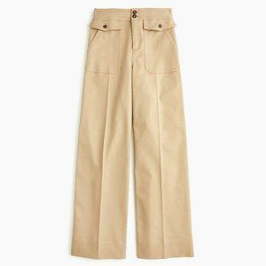 J Crew Officer Patch-Pocket Wide-Leg Pant NWT